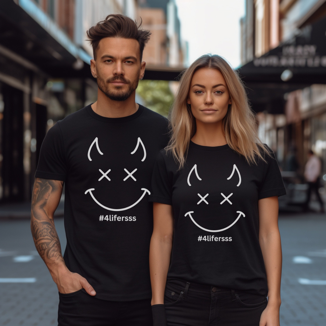 #4lifersss: Bad Habits, Good Company Graphic Tee T-shirt Tabs Dad's Tees