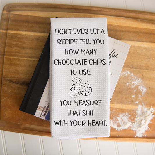 Measure With Your Heart Kitchen Tea Towel