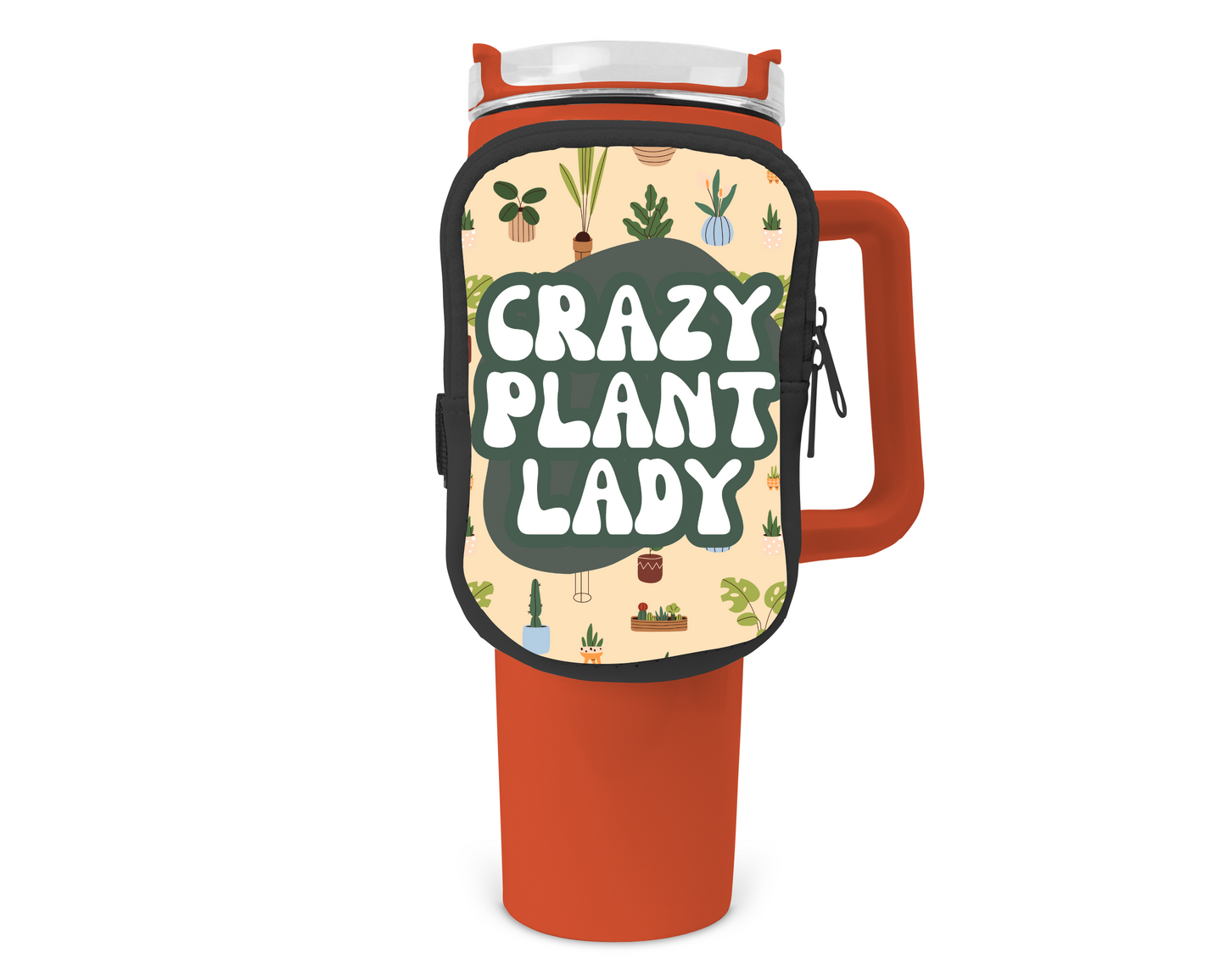 Crazy Plant Lady Zippered Pouch/Bag For 40oz Tumbler