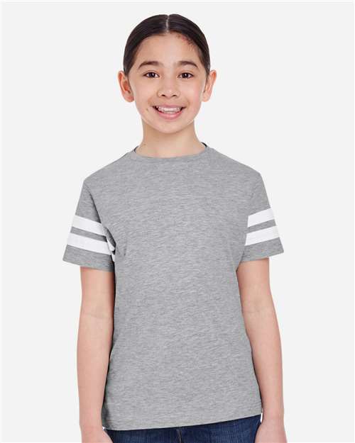 Youth Football Fine Jersey Tee - 6137