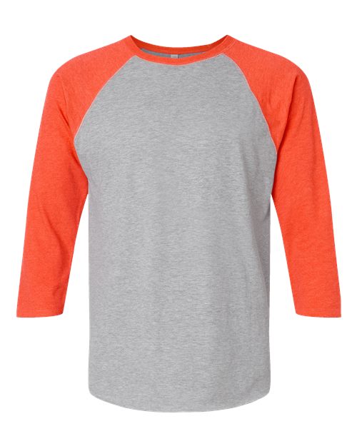 Unisex Baseball Fine Jersey Three-Quarter Sleeve Tee - 6930