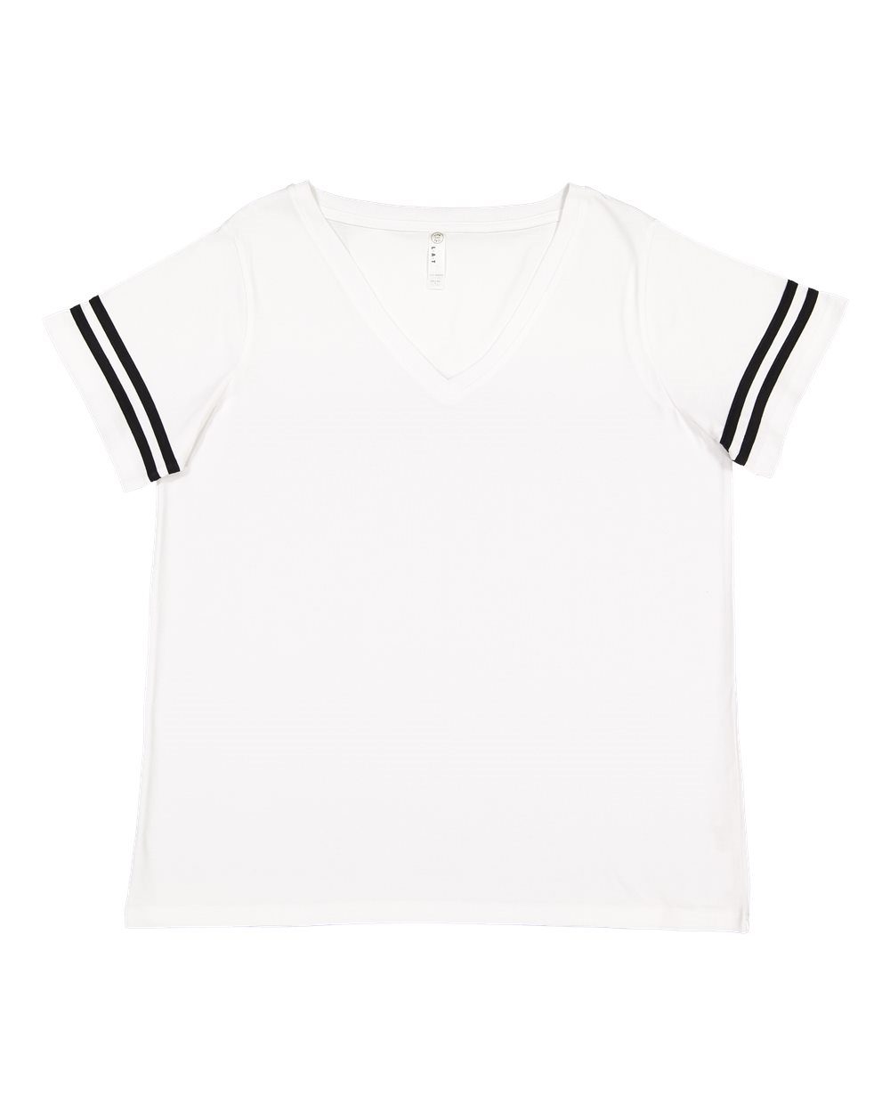 Women's Curvy Collection Vintage Football Tee - 3837