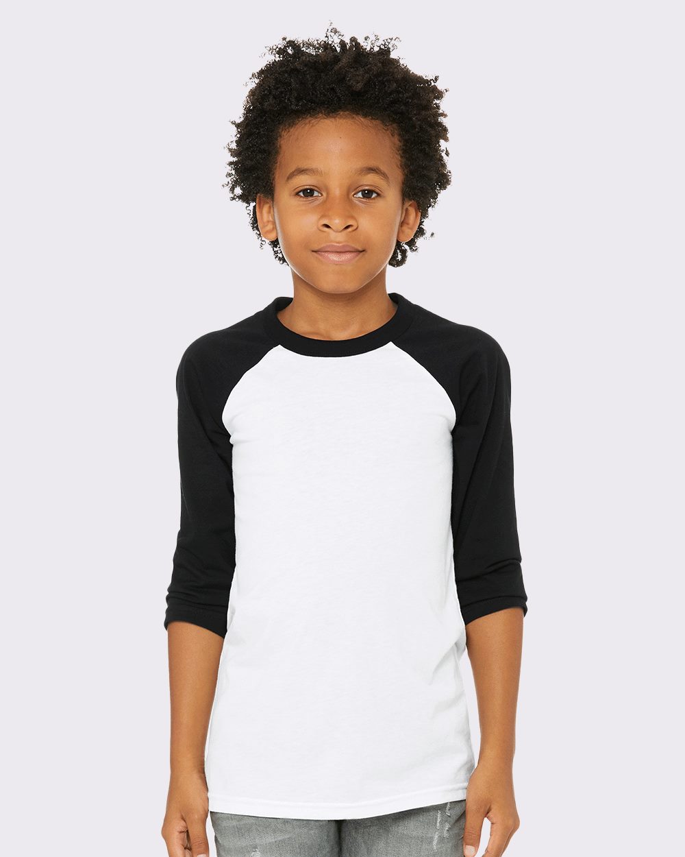 Youth Three-Quarter Sleeve Baseball Tee - 3200Y
