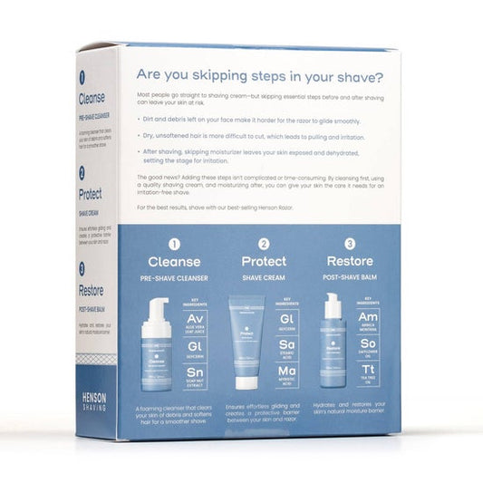 3-Step Shave Routine: pre-Shave/Shave Cream/after-Shave Balm