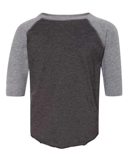 Toddler Baseball Fine Jersey Three-Quarter Sleeve Tee - 3330