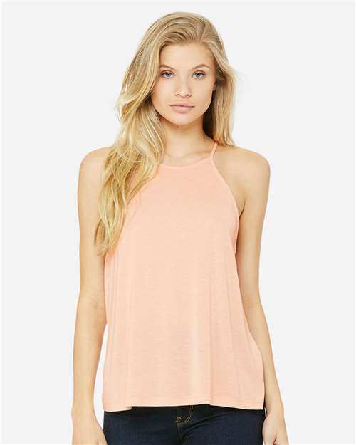 Women's Flowy High-Neck Tank - 8809