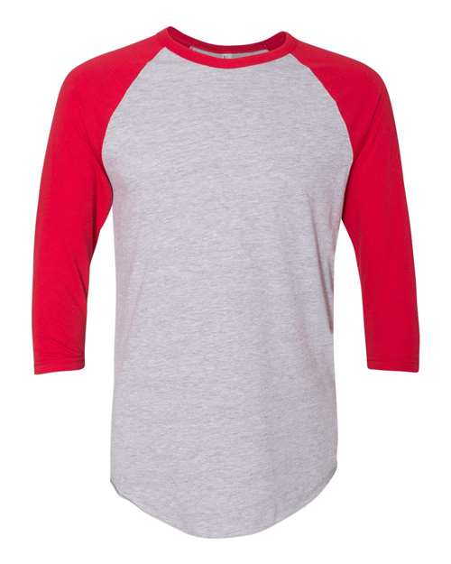 Unisex 50/50 Raglan Three-Quarter Sleeve Tee - BB453W