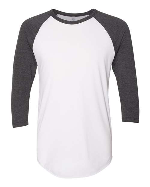 Unisex 50/50 Raglan Three-Quarter Sleeve Tee - BB453W