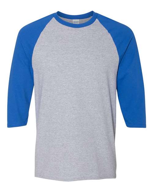 Unisex Heavy Cotton™ Raglan Three-Quarter Sleeve T-Shirt - 5700