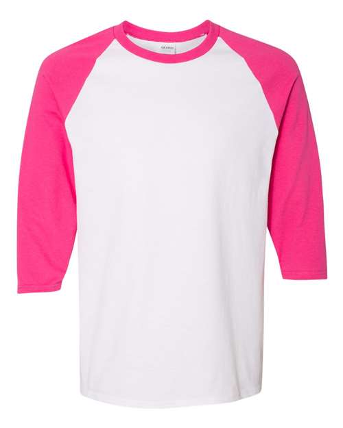 Unisex Heavy Cotton™ Raglan Three-Quarter Sleeve T-Shirt - 5700