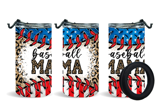 Patriotic Baseball Mama Tumblers