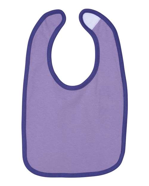Infant Contrast Trim Premium Jersey Bib - 1004
