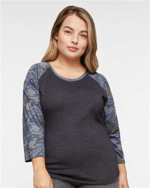 Women's Baseball Fine Jersey Three-Quarter Sleeve Tee - 3530