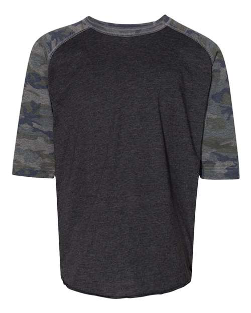 Youth Baseball Fine Jersey Three-Quarter Sleeve Tee - 6130