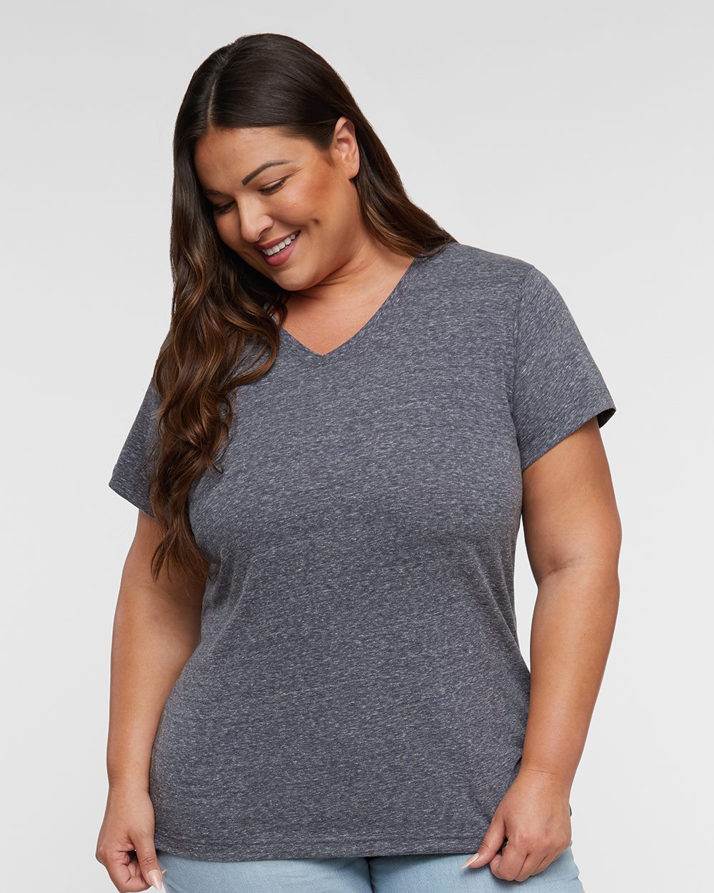 Women's Harborside Mélange V-Neck Tee - 3591