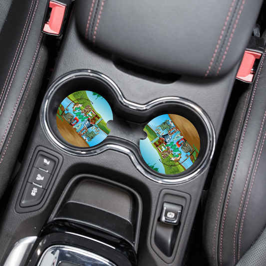 Reel Cool Dad Car Coasters Tea Shirt Shoppe Wholesale