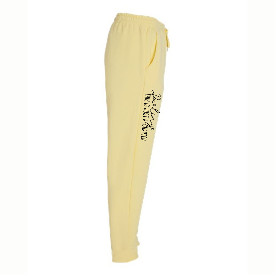 Not The Whole Story Jogger Pants Tea Shirt Shoppe S Yellow