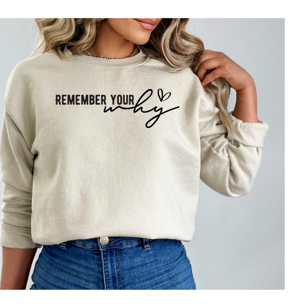 Remember Your Why Graphic Sweatshirt