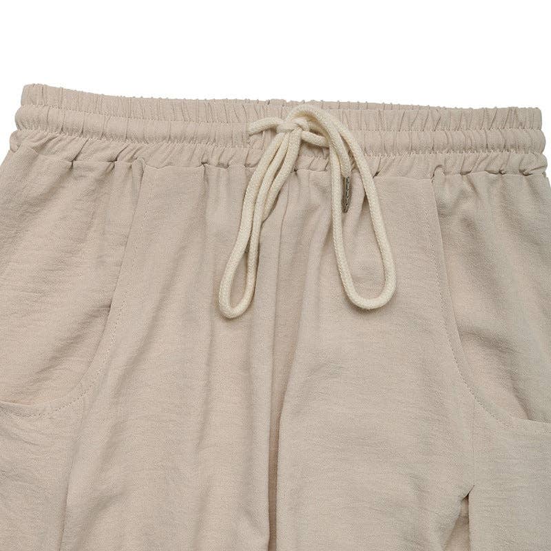 Women’s Drawstring Wide Leg Pants Casual Vacation