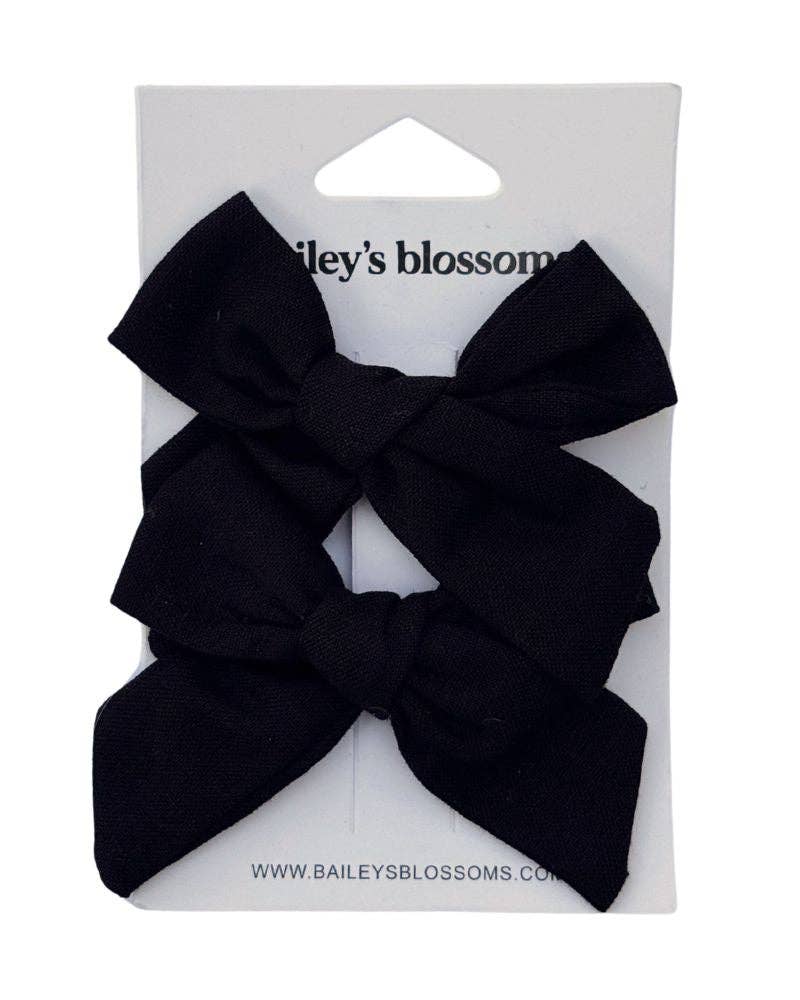 Linen Cotton Piggie Sets - Black