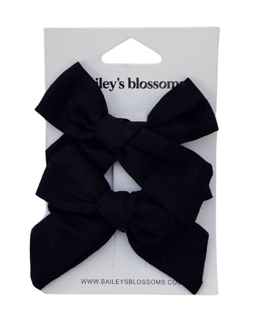Linen Cotton Piggie Sets - Black