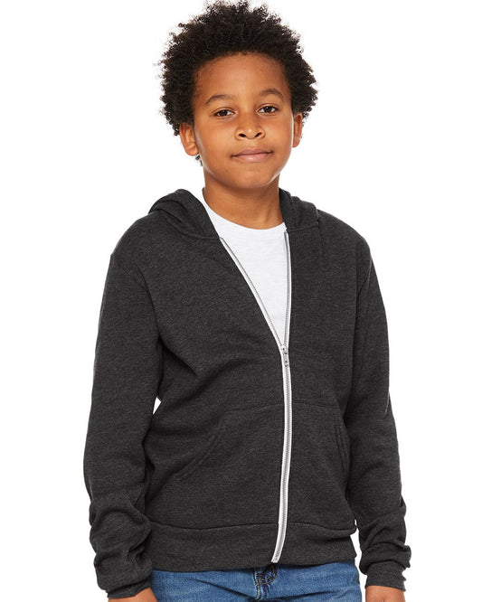 Youth Sponge Fleece Full-Zip Hoodie Sweatshirt - 3739Y