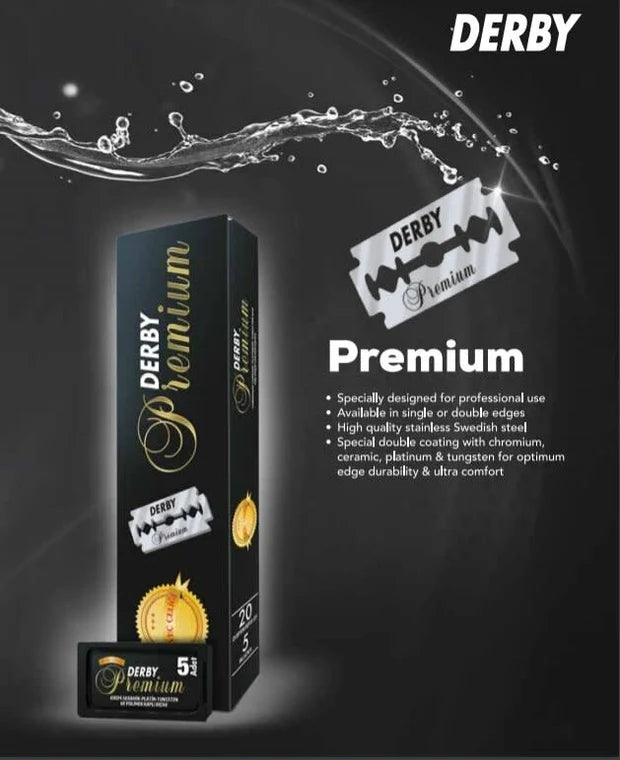 DERBY PREMIUM Double Edge 5 Refills Shaving & Grooming ARTISAN SHAVING PRODUCTS