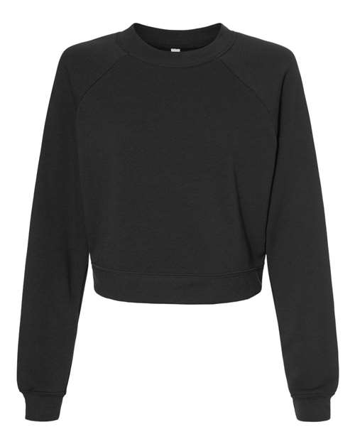 Women's Crop Raglan Crewneck Sweatshirt - 7505