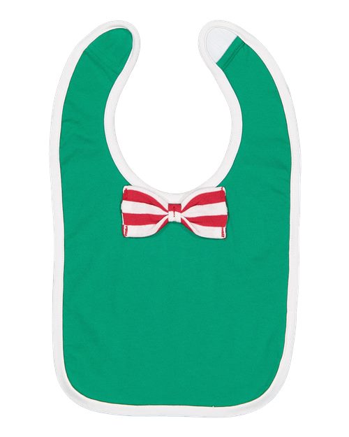 Infant Baby Rib Bow Tie Bib - 1002