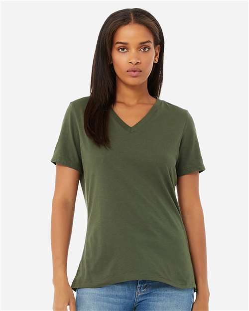 Women’s Relaxed Jersey V-Neck Tee - 6405