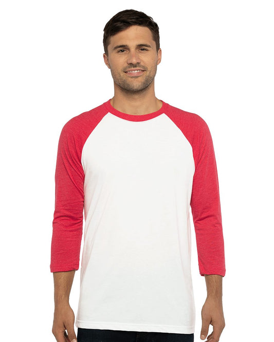 Unisex CVC Three-Quarter Sleeve Raglan Tee - 6251