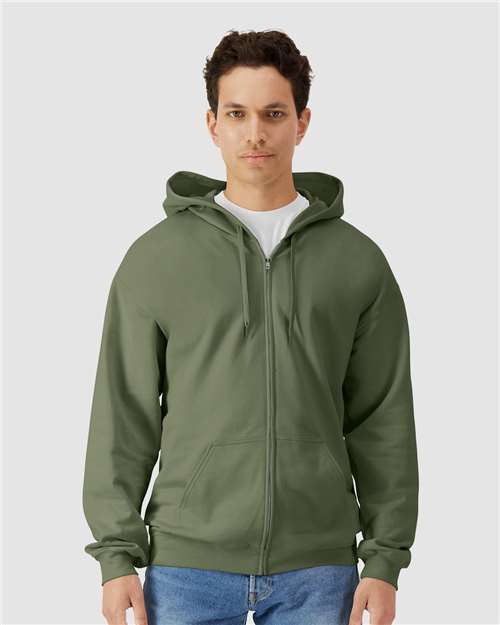 Unisex Softstyle® Midweight Full-Zip Hooded Sweatshirt - SF600