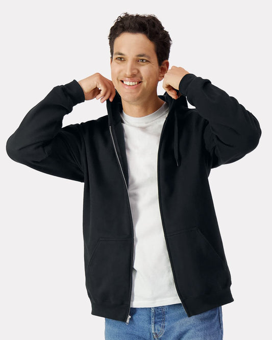 Unisex Softstyle® Midweight Full-Zip Hooded Sweatshirt - SF600