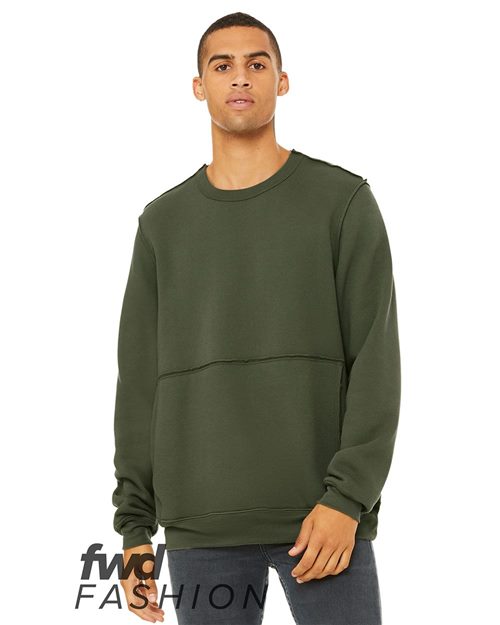 FWD Fashion Raw Seam Crewneck Sweatshirt - 3743