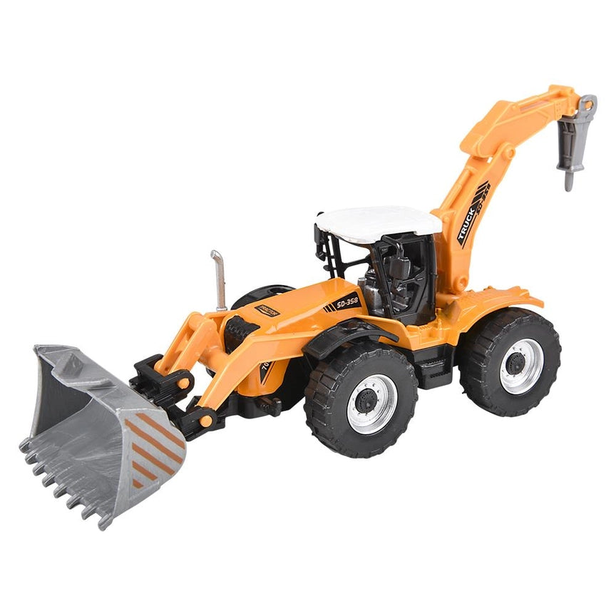 7" Diecast Pull Back Farm Tractor Assortment