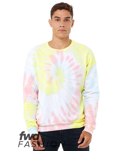 Unisex FWD Fashion Tie-Dyed Crewneck Sweatshirt - 3945RD