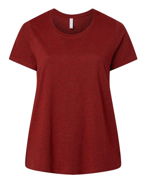 Women's Curvy Collection Fine Jersey Tee - 3816