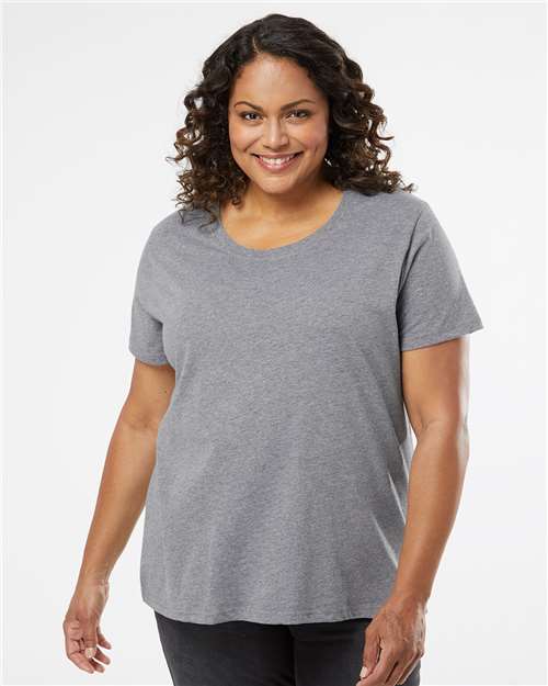 Women's Curvy Collection Fine Jersey Tee - 3816