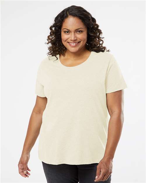 Women's Curvy Collection Fine Jersey Tee - 3816