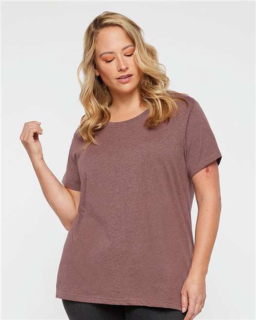 Women's Curvy Collection Fine Jersey Tee - 3816
