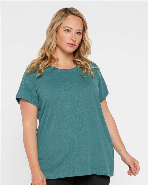 Women's Curvy Collection Fine Jersey Tee - 3816