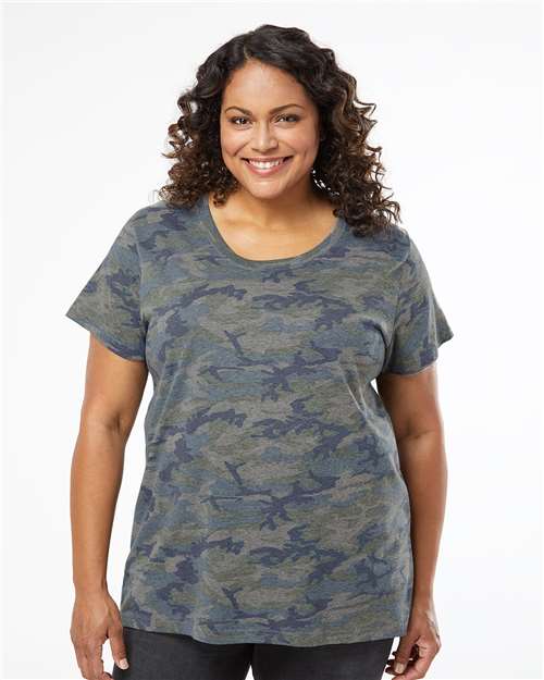 Women's Curvy Collection Fine Jersey Tee - 3816
