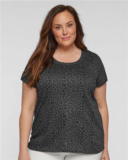 Women's Curvy Collection Fine Jersey Tee - 3816