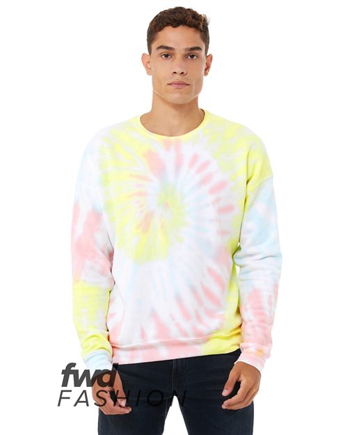 Unisex FWD Fashion Tie-Dyed Crewneck Sweatshirt - 3945RD