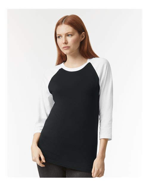 Unisex CVC Raglan Tee - 2003CVC – alternate view 2
