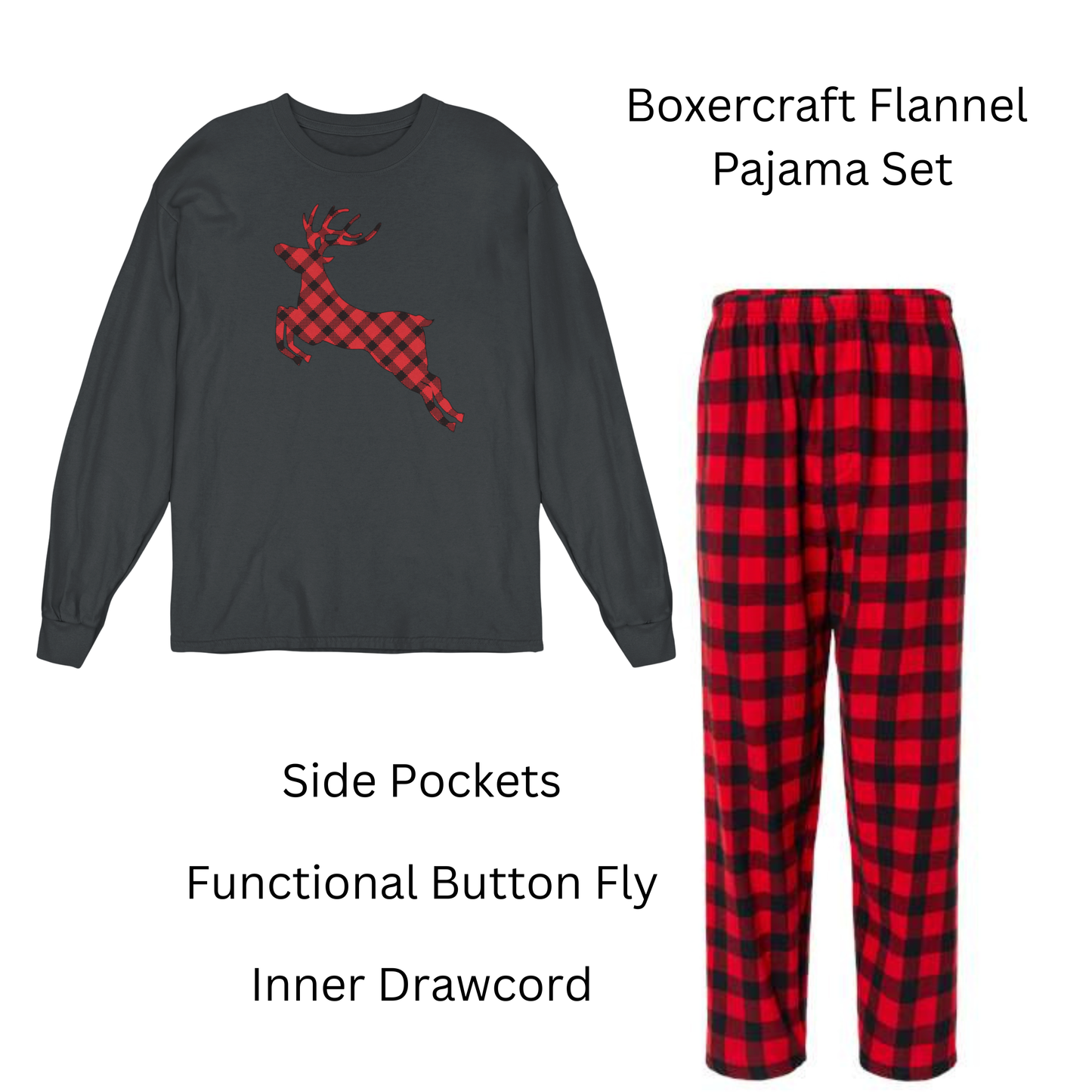 Plaid & Pine Family Pajamas - Dad Set