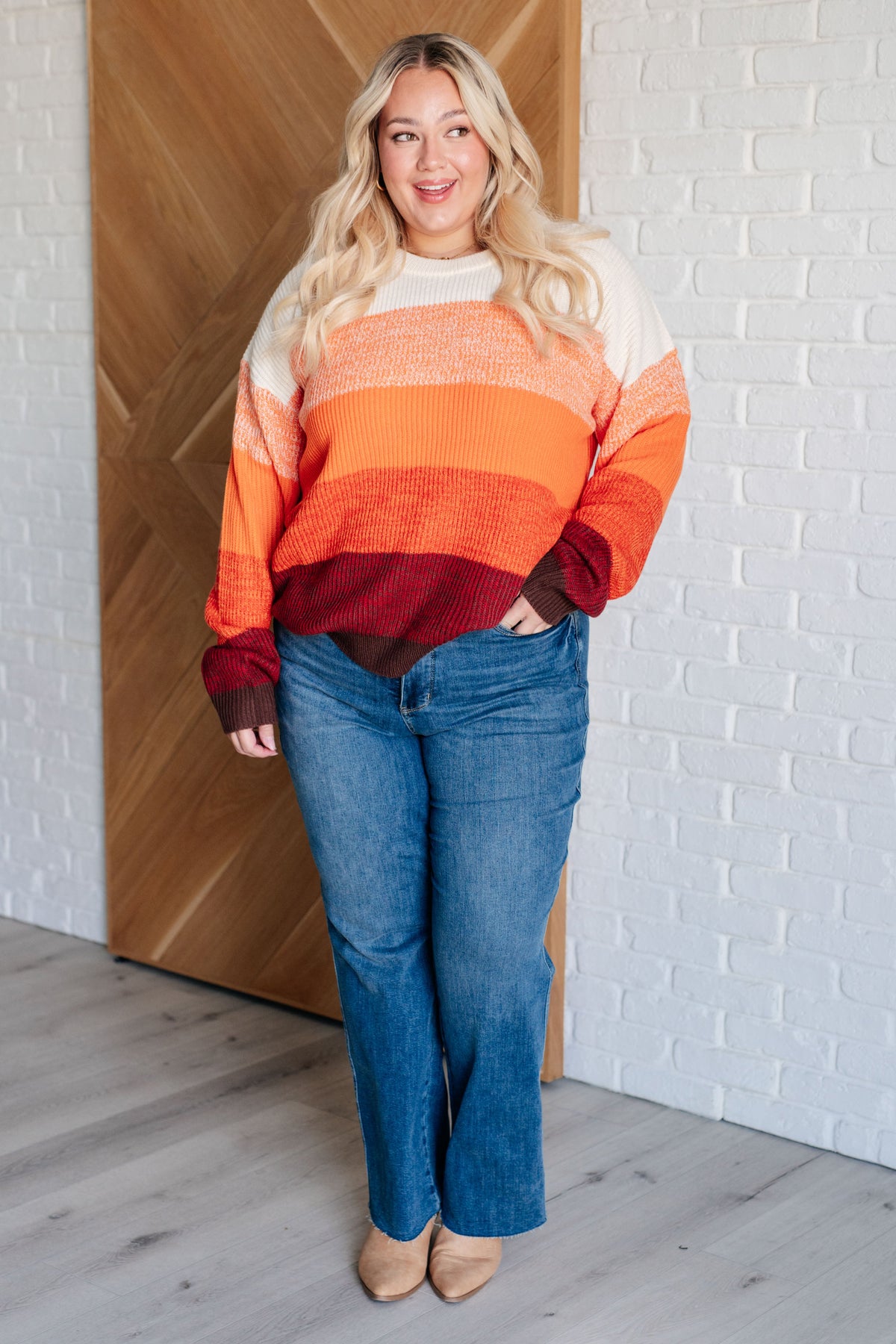 All Too Well Color Block Sweater in sweater knit – alternate view 2
