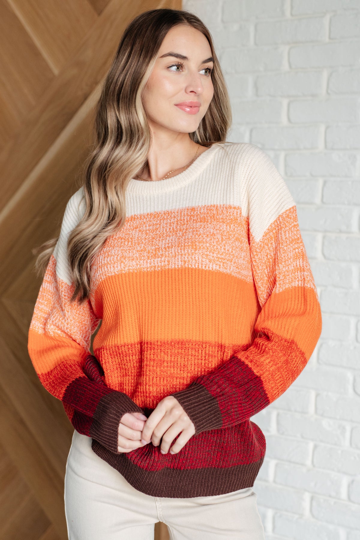 All Too Well Color Block Sweater in sweater knit