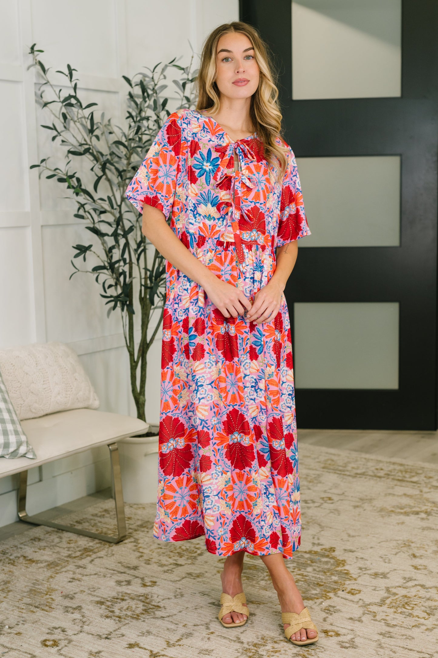 Art of Loving Bow Detail Floral Dress – alternate view 3