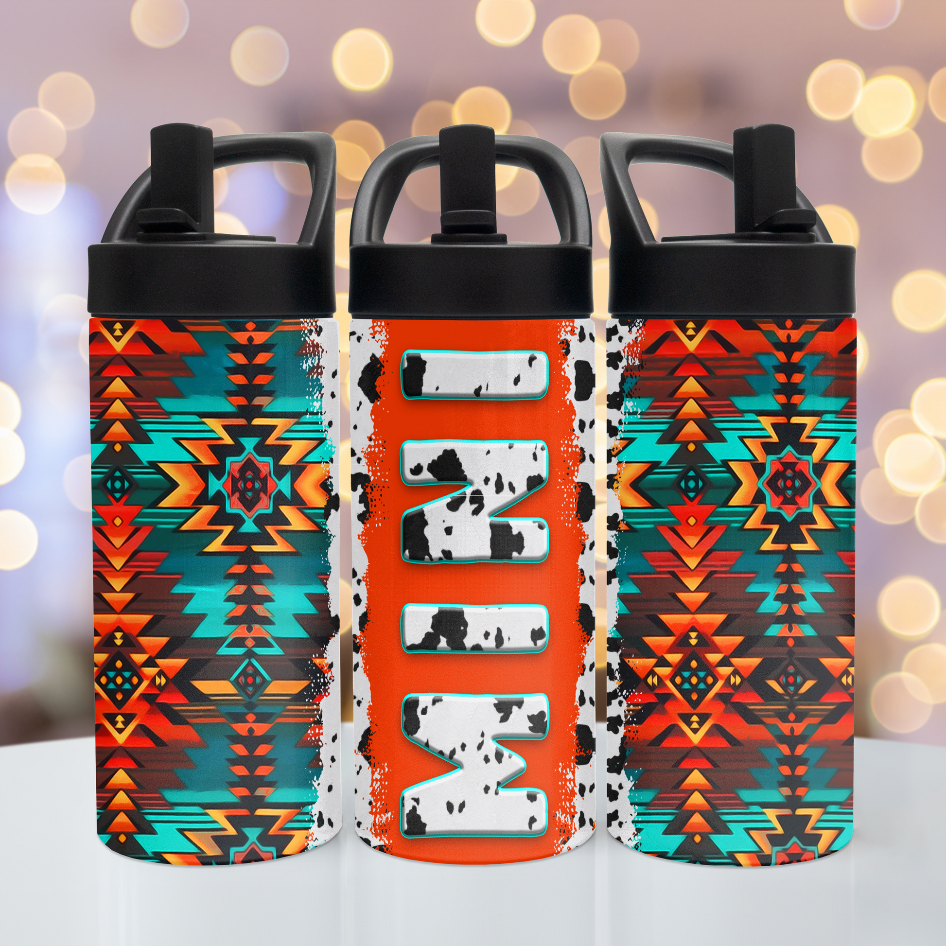 Southwestern Mini & Mama Tumbler Set Tumbler Tea-Shirt Shoppe Mini 15 oz